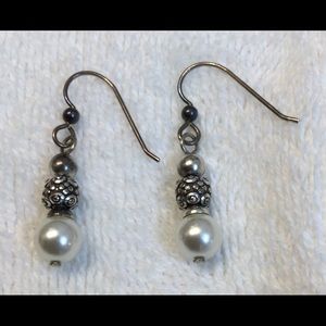 Brighton pearl drop earrings